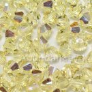 24 pcs Swarovski Crystal 5301 Bicone 6mm Beads JONQUIL AB