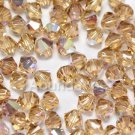 24 pcs Swarovski Crystal Elements 5328 6mm Xillion Beads LT COL TOPAZ AB