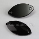 4 pieces Swarovski Crystal 3223 NAVETTA SEW-ON 12mm JET