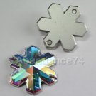 1 piece Swarovski Crystal 3280 VINTAGE SNOWFLAKE SEW-ON 30mm CLEAR AB