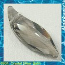 Swarovski Crystal 6904 Leaf Pendants Clear Satin NEW