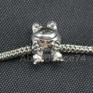 1 piece 925 Sterling Silver CUTE SMILING FROG European Bead Charm C27