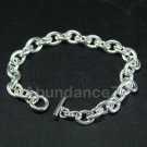1 piece Solid 925 Sterling Silver 7.5 inches Link Toggle Bracelet High Quality