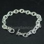 1 piece Solid 925 Sterling Silver 7.5 inches Link Toggle Bracelet High Quality