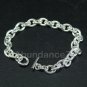 1 piece Solid 925 Sterling Silver 7.5 inches Link Toggle Bracelet High Quality