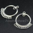 4 Pieces Sterling Silver 27mm Chandelier Earrings Findings CF04