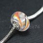 1 piece 925 Sterling MURANO GLASS BEAD SPIRAL European Bead Charm C16