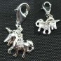 1 piece 925 Sterling Silver UNICORN EUROPEAN STYLE CLIP ON Charm C02