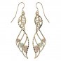 Black Hills Gold Earrings Fancy Dangle French Hook