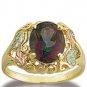 Black Hills Gold Mystic Fire Topaz 10 X 8 mm Ladies Ring