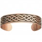 Copper Cuff Bracelet Medium Celtic Design Adjustable Made In South Dakota