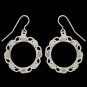Black Hills Gold Earrings Sterling Silver Hoops Hook
