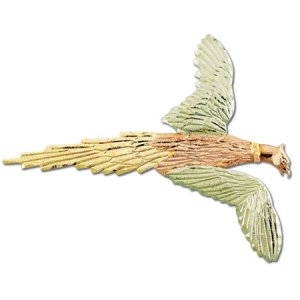 Black Hills Gold Ring Neck Pheasant Brooch