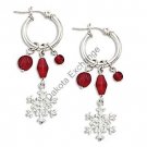 Silver Snowflake & Berries Earrings Landstroms Black Hills Gold
