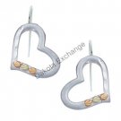 Black Hills Gold Sterling Silver Heart Earrings