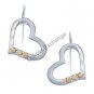 Black Hills Gold Sterling Silver Heart Earrings