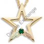 Black Hills Gold Star All Synthetic Birthstones Necklace