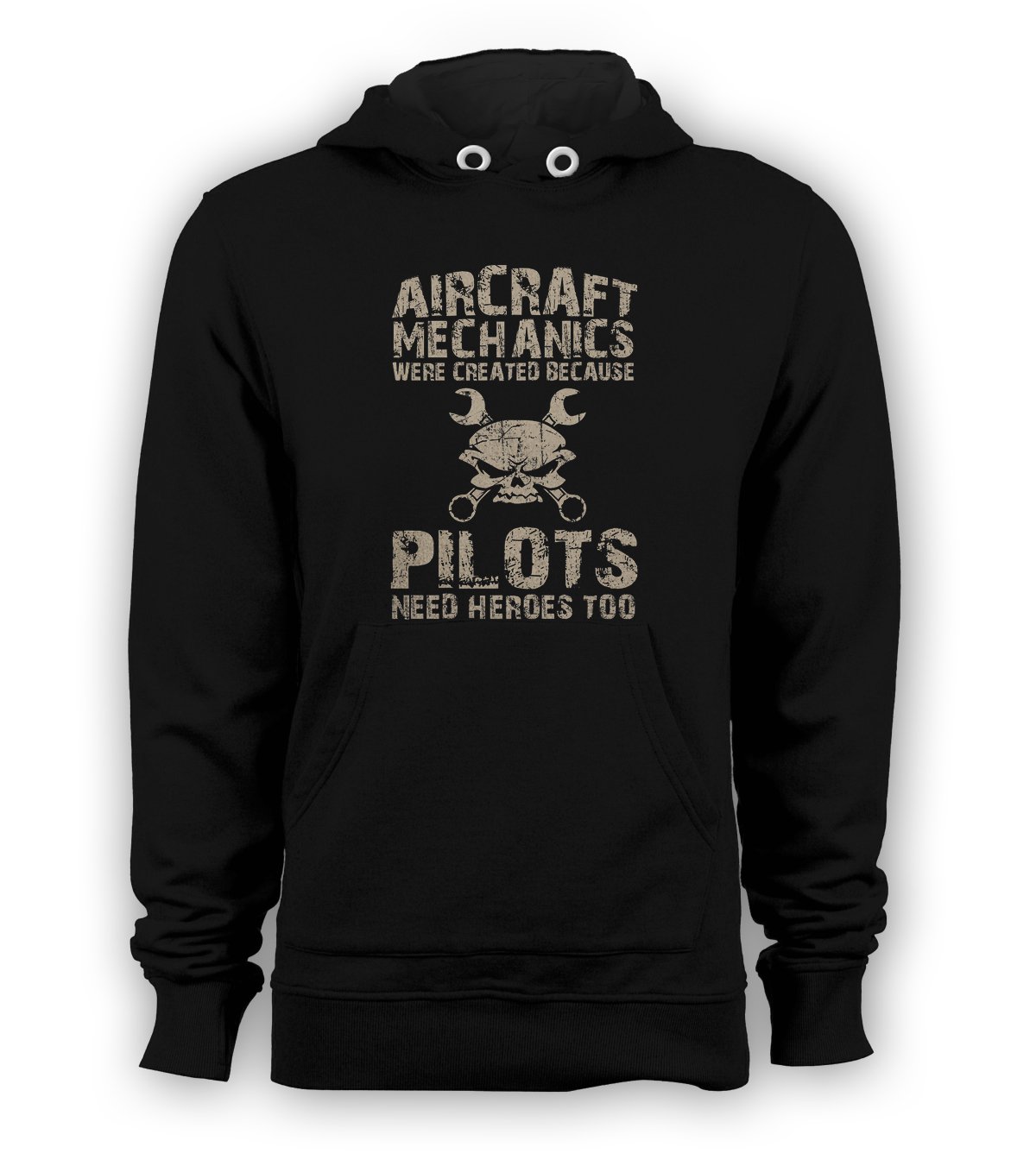 Aircraft Mechanic Pullover Hoodie Men Merchandise Sweatshirts Size S to 3XL New Black