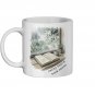 Cozy Reading Mug - "Rainy Days & Book Stores" - Introvert Gift UK Tea Cup - Hygge Bookish Present