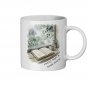 Cozy Reading Mug - "Rainy Days & Book Stores" - Introvert Gift UK Tea Cup - Hygge Bookish Present