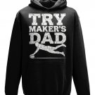Try Maker's Dad Hoodie - Proud Rugby Parent Gift - Rugby League & Union Fan Gear