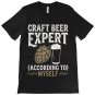 Funny Craft Beer T-Shirt - "Self-Proclaimed Expert" - Real Ale & IPA Lover Gift - Men's Tee UK