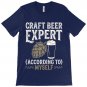 Funny Craft Beer T-Shirt - "Self-Proclaimed Expert" - Real Ale & IPA Lover Gift - Men's Tee UK