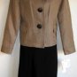Suit Studio Pant Suit NWT $$$ 16  / 50  Gold Brown Woven Black SUNSET BLVD New