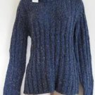 Charter Club Turtleneck Sweater Wool bld FAFA  M Twilight Blue NWT Flecs Marled