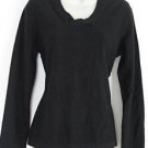 Jones New York Cashmere Bow Twist  Knit Sweater Black PM  NWT $$$ Long sleeve