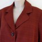 Suit Studio Skirt Suit 16W Rust Red CLASSIC BEAUTY Woven Textured Career NWT $$$
