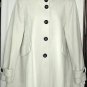 Victoria's Secret Funnel High Collar A Line Swing Coat Whites M 8 10 NWT Wool !!