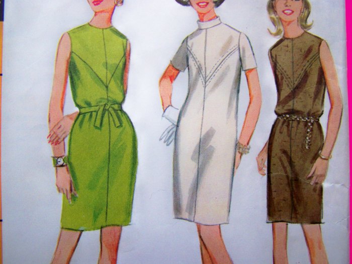 1960's Mod Dress B 34 Vintage Sewing Pattern 9145
