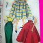 1950's Day Vintage Skirts Full Slim Poodle 1/2 Circle Skirt Jrs Teen Juniors Sewing Pattern 2151