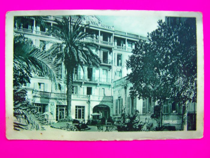 Vintage Postcard Hotel Balmoral Menton Building Paris Unused Antique