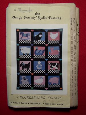 the city stitcher quilt collection quilt pattern #19 Checkerboard