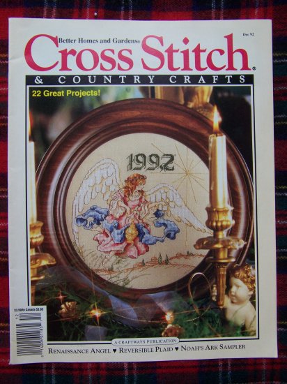 BH&G Cross Stitch & Country Crafts Dec 1992 Pattern Magazine Needlecraft