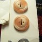 Vintage Sewing Buttons Costumakers 3/4 Round Peach Cream Mixed 1 Cent US S&H