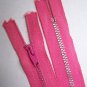 New Vintage Dark Bubble Gum Pink 9" Metal Zipper