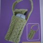 Cable Knit Cell Phone Holder Purse Knitting Pattern USA 1 Cent S&H