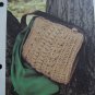 Vintage Purse Crocheting Pattern Twine Bag Leather SHoulder Strap 1 Cent USA S&H