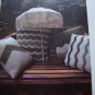 4 Vintage Chevron Throw Pillow Patterns Decorative Crochet Pattern USA 1 C S&H