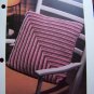 1 Cent USA S&H Vintage Crochet Pattern Diagonal Striped Pillow Stripes