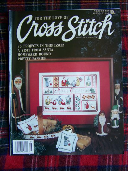 Love of Cross Stitch Pattern Magazine November 1990 23 Craft Patterns