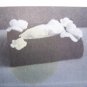 Vintage Shady Lane Pattern Crocheted 3 D Butterfly Bathroom Kleenex Tissue Box Cover