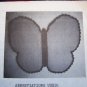 1 Cent USA S&H Vintage Pattern Crocheted Butterfly Bathroom Rug Wall Hanging Crochet