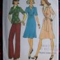 Vintage Sewing Pattern 7049 Hippie Dress or Tunic Top Pants Sz 10