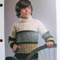 USA 1 Cent S&H VIntage Knitting Pattern Girls and BOys Turtleneck Cable Sweater