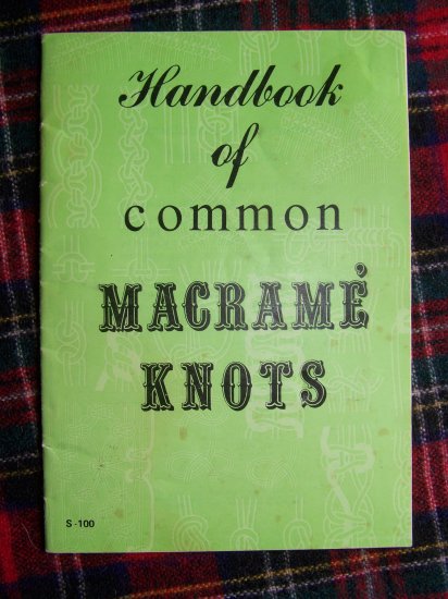 USA 1 Cent S&H Vintage 1970's Macrame Knots Instructions Step By Step Illustrations