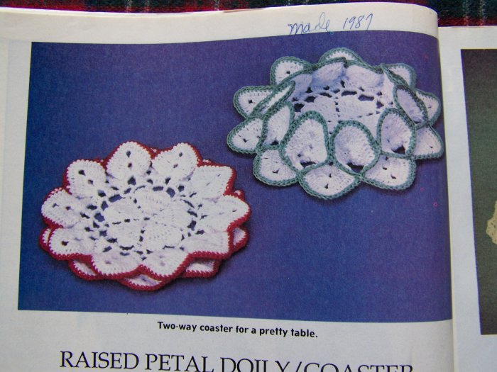 Vintage Crochet World Patterns Oct 1987 Train Afghan Popcorn Purse
